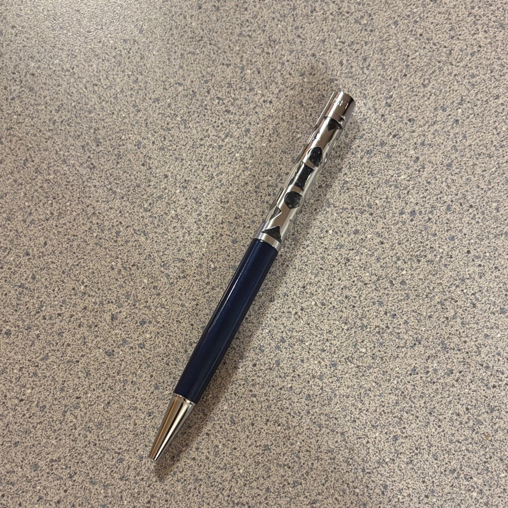 swarovski blue crystal pen